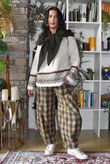 Nora Knit Shawl Khaki